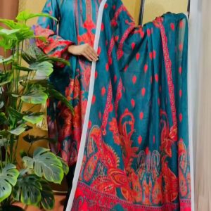 Dubai Butter Silk Three Piece 005
